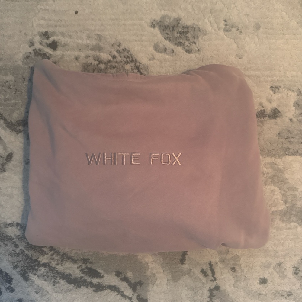 White Fox Stay Lifted Oversized Hoodie- cinnamon color